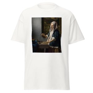 Woman holding a balance